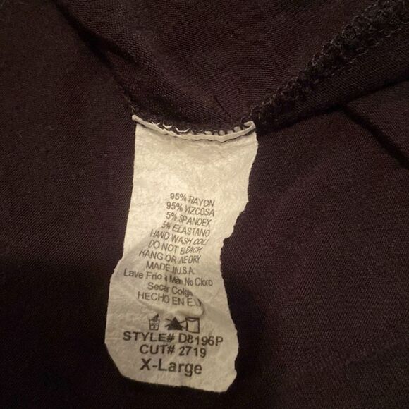 Mittoshop Black Swing Dress Size XL V Neck 3/4 Sleeves - Picture 5 of 9